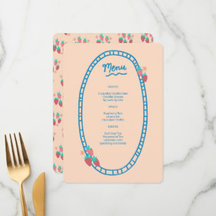 Menu Soirée de mariage pour Baby shower nuptial à base