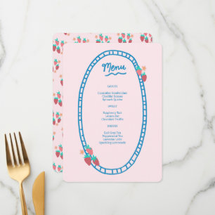 Menu Soirée de mariage pour Baby shower nuptial à base