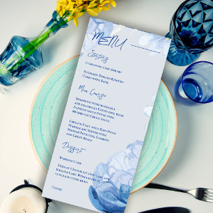 Menu Soirée de Mariage tendance et fleurie tendance et 