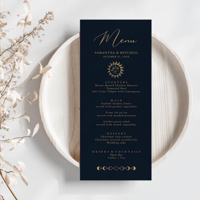 Menu Soleil céleste et Lune (Créateur téléchargé)