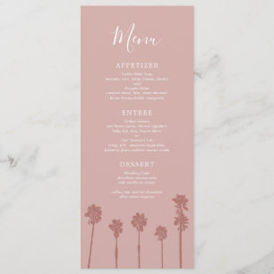 Menu Suite Mariage Romance Palm Tree