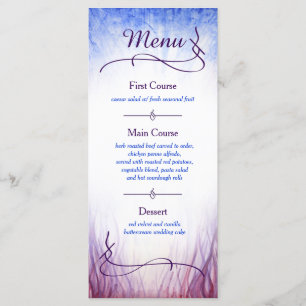Menu sur le thème du feu et de la glace - Aquarell