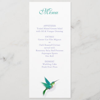 Menu Swirl de colibri