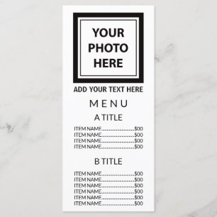 Menu Télécharger une photo et ajouter du texte - Simple