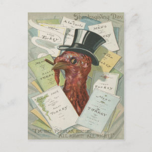 Menu Thanksgiving Top Chapeau Turquie