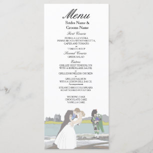 Menu Thème écossais et celtique traditionnel de mariage