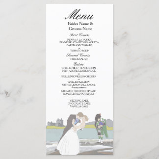 Menu Thème traditionnel écossais et Mariage celte