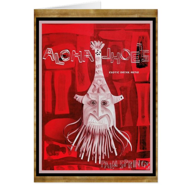 Menu Tiki exotique art ! (Devant)