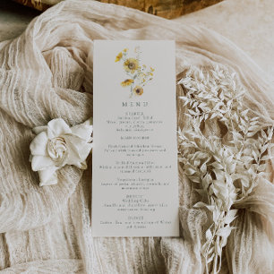Menu Tournesol Rustique