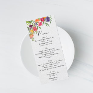 Menu Tulipes ludiques et lumineuses et Fête des mariées