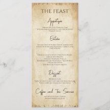Menu unique Viking Mariage