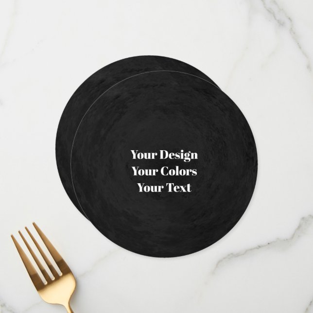 Menu Vierge - Créez votre propre personnalisation (Devant/Arrière en situation)