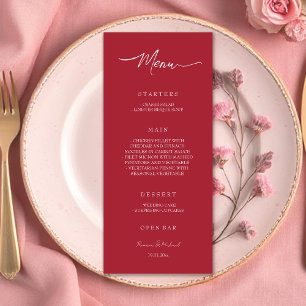 Menu Vin de Bourgogne élégant