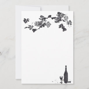 Menu Vin Invitation