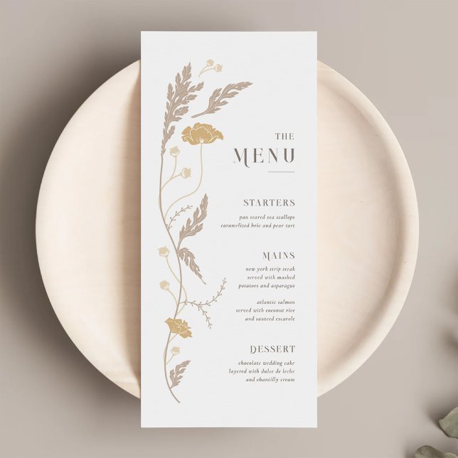 Menu vintage Art Nouveau Mariage (Créateur téléchargé)