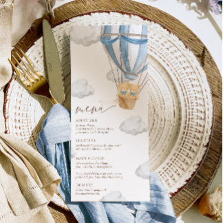 Menu We Can Bearly Wait Twins Baby Shower 