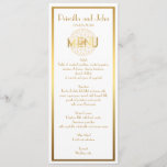 Menu Wedding,Gatsby,Stylized Monet's Dahlia thin<br><div class="desc">Menu Wedding, menu meeting, Stylized Monet's Dahlia, geometric thin, white, gold, simple lines, trendy, chic. - A stylish suite on the dahlia theme, a harmonious reminder of the great gatsby style. I lived near the village of the painter Claude Monet who was very fond of dahlias. - . menu wedding,...</div>