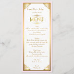 Menu Wedding,menu meeting,great Gatsby,white,gold<br><div class="desc">Menu Wedding, menu meeting, great Gatsby, white, gold, pink. menu wedding, menu meeting, great gatsby; medaillion, Red, Navy, Black, Emerald Green, gold, affordable, benefit dance, charity, cheap prom, chic, reunion, school, school cocktail, college, corporate, cute, dance, designer, elegant, event, festive, formal, formals, gala, high school, high school prom, holiday party,...</div>