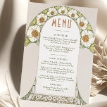 Menu Wedding Vintage Art Nouveau by Mucha Invitation<br><div class="desc">Menu Card in Art Nouveau style for your vintage-themed wedding by Alphonse Mucha in a floral, romantic, and whimsical design. Victorian flourishes complement classic art deco fonts. Please enter your custom information, and you're done. If you wish to change the design further, click the blue "Customize It" button. Thank you...</div>