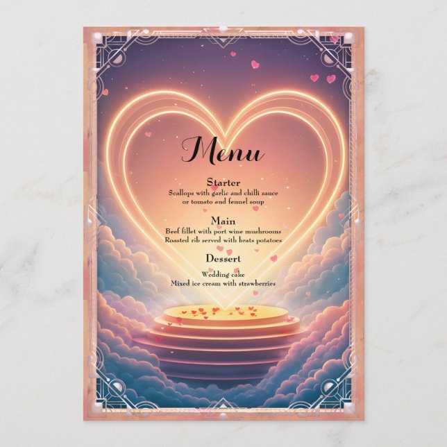 Menu Where Two Souls Choose Forever  (Devant)