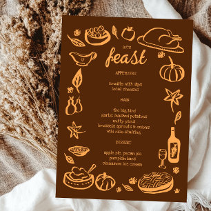 Menu Whimsgiving Friendsgiving HolidayCUSTOM