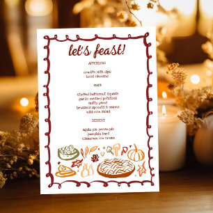 Menu Whimsgiving Vacances Thanksgiving Végétarien CUSTO