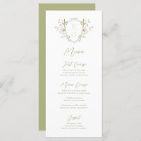 Whimsstel Fleur sauvage Monogram Crest Mariage