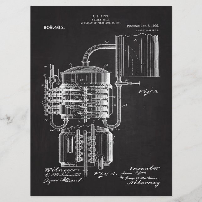 Menu Whiskey 1909 toujours (Devant)