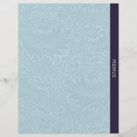 Menus | Diviseur de recettes | Floral bleu Vintage
