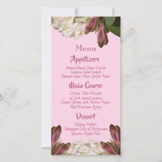 Menus rose mariée et mariée afro-américaine
