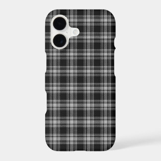 Menzies Black Scottish Tartan Plaid Pattern