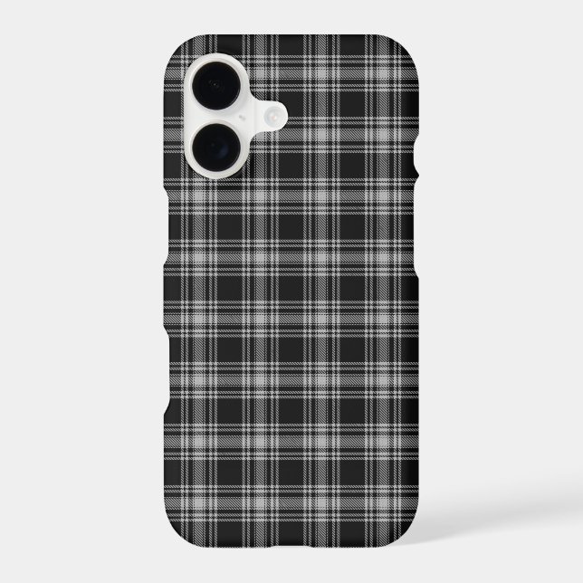 Menzies Black Scottish Tartan Plaid Pattern (Verso)