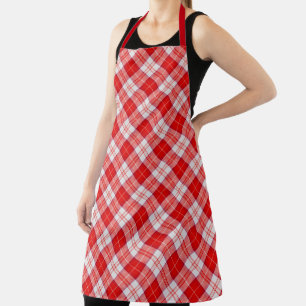 Menzies Red Clan Tartan Scottish Plaid Apron