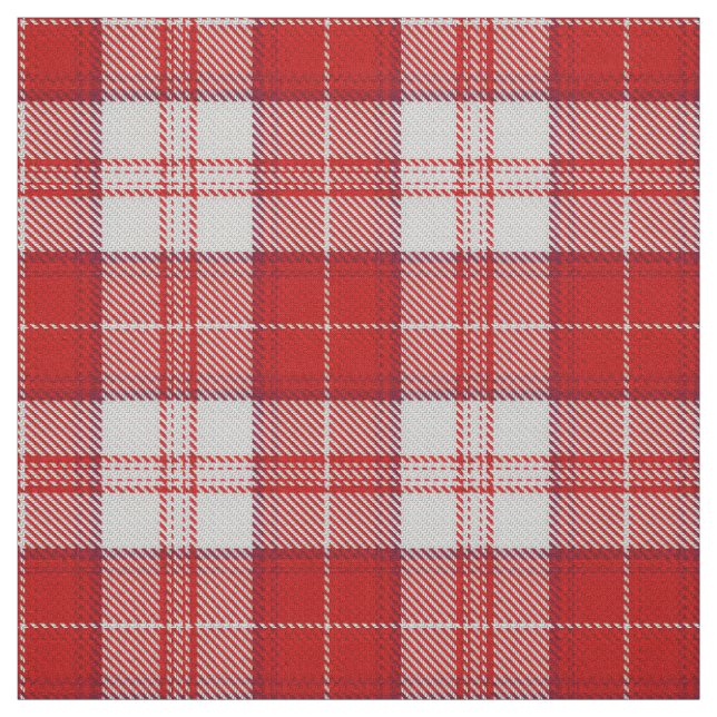 Menzies Red Tartan Fabric (Swatch)