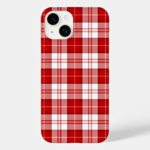 Menzies tartan red white plaid Case-Mate iPhone 14 case