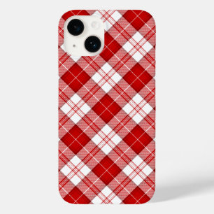 Menzies tartan red white plaid Case-Mate iPhone 14 case