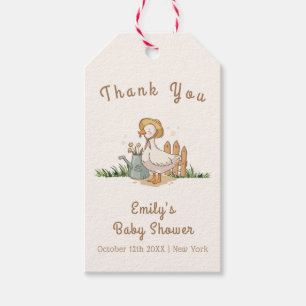 Meodow Vintage Little Duckling Garden Baby Shower Gift Tags