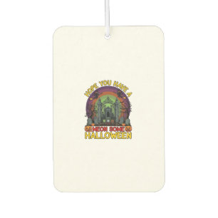 Meon Some Halloween Cemetery Gate Monsters Pumpkin Air Freshener