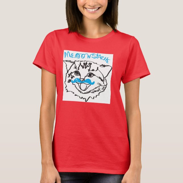 Meoowstache T-Shirt (Front)