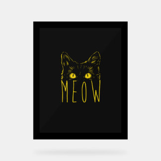 Meow Acrylic Sign