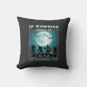 Meow Am Cat Halloween Night Witch Pumpkin (2)_1 Throw Pillow