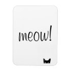 Meow Black Cat Customizable Magnet