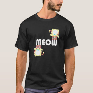 Meow Ca Cute Kitty Kitten Cat Mom And Cat Dad T-Shirt