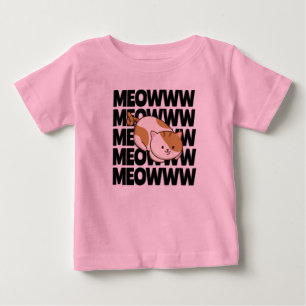 Meow Cat Baby Fine Jersey T-Shirt