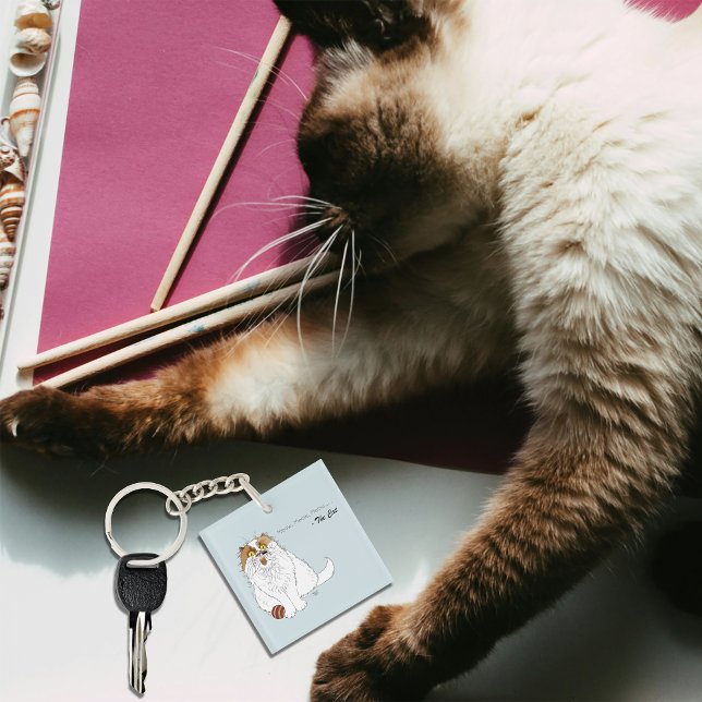 Meow Cat Funny Keychain (Creator Uploaded)