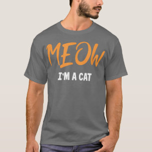 Meow Cat Halloween Costume Cat Mom Cat Dad  T-Shirt