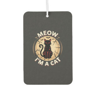 Meow Cat Halloween Graphic Design_1 Air Freshener