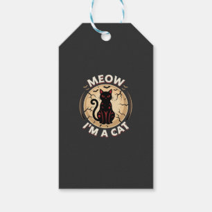 Meow Cat Halloween Graphic Design_1 Gift Tags