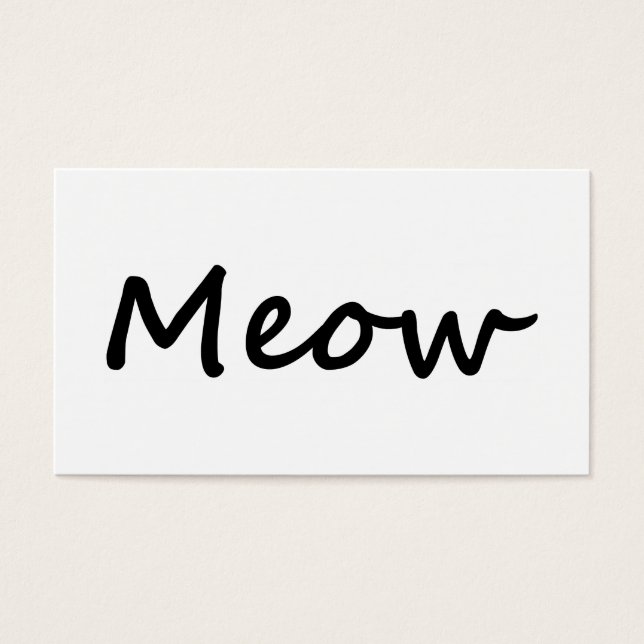 Meow Cat Kitty Voice Meowing Kitten Neko Calling (Front)