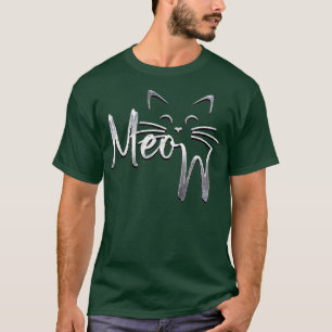 Meow Cat Mom Dad gifts, Cat Kitty Gifts Cat, Cat t T-Shirt